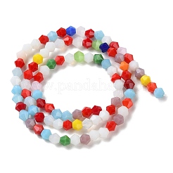 Opaque Solid Color Imitation Jade Glass Beads Strands&nbsp;GLAA-F029-P4mm-16