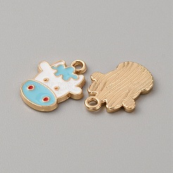10Pcs Alloy Enamel Pendants&nbsp;ENAM-WH0056-17C