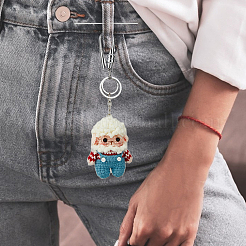 3Pcs 3 Colors Alloy Heavy Duty Keychains with 2 Detachable Key Rings&nbsp;FIND-HY0002-93