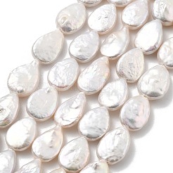Natural Baroque Keshi Pearl Beads Strands&nbsp;PEAR-P064-17A-01A