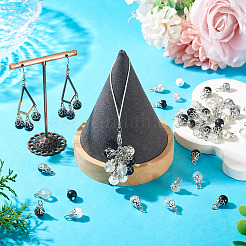 100Pcs Mixed Styles Glass Pendants&nbsp;PALLOY-TADJ00009