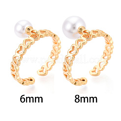 Heart Brass & Enamel Cup Peg Ring Settings&nbsp;KK-N274-17G