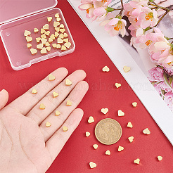 60Pcs 3 Style Brass Beads&nbsp;KK-PH0005-55-WH
