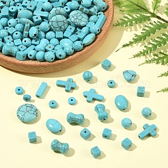 190Pcs 10 Styles Synthetic Turquoise Beads Dyed & Heated&nbsp;G-YW0002-60