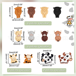 12Pcs 12 Style Food Grade Eco-Friendly Silicone Beads&nbsp;SIL-GA0001-10