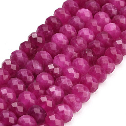 Faceted Dyed Natural White Jade Beads Strands&nbsp;GG-CBAE966-01B-P