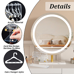 2 Sets Acrylic Earring Display Hanger Rack&nbsp;EDIS-PH0001-42A