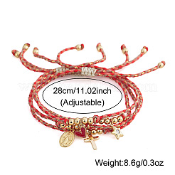 4Pcs 4 Styles Brass Charm Bracelets&nbsp;IL4110