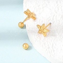 304 Stainless Steel Stud Earrings for Women&nbsp;SA-CBA44F8-04G-02