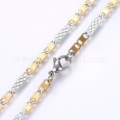 304 Stainless Steel Mariner Link Chains Necklaces&nbsp;NJEW-P223-08GP