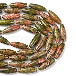 Natural Unakite Beads Strands&nbsp;G-L654-G13-01