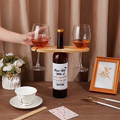 Bamboo Wood Wine Glass Rack Under Cabinet&nbsp;ODIS-WH0025-214A