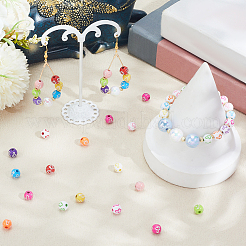 800Pcs 2 Styles Cross Theme Acrylic Beads&nbsp;MACR-PA0001-45E