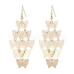 Brass Dangle Earrings&nbsp;EJEW-B157-02B-G