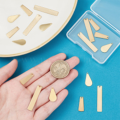 36Pcs 3 Style Brass Pendants&nbsp;KK-BC0011-74