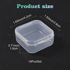 Transparent Plastic Bead Containers&nbsp;CON-YW0001-04