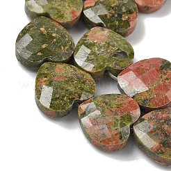 Natural Unakite Beads Strands&nbsp;G-A309-A21-01