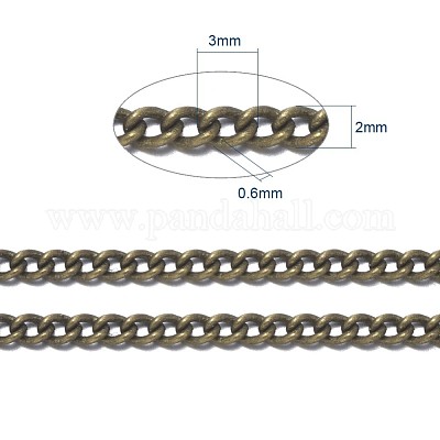 Brass Twisted Chains&nbsp;CHC-S096-AB-NF-1-1