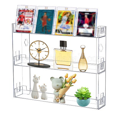 3-layered Transparent Plastic Storage Riser Holders&nbsp;ODIS-WH0025-275-1