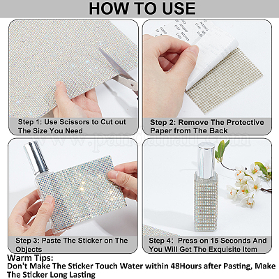 Rhinestone Sticker&nbsp;DIY-WH20048-003F-1