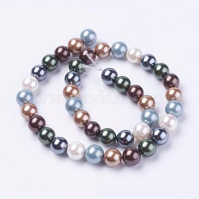 Shell Pearl Beads Strands&nbsp;BSHE-L035-6mm-I14-1