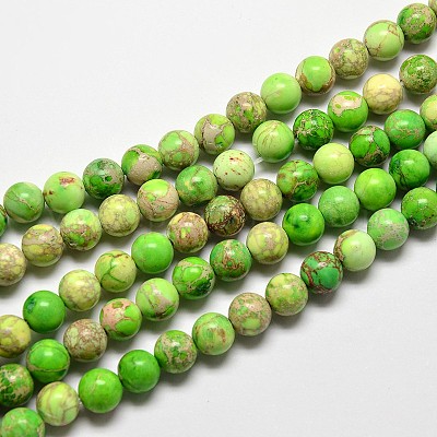 Natural Imperial Jasper Beads Strands&nbsp;G-I122-4mm-01-1