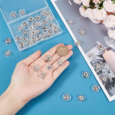 25Pcs Plastic Snap Button&nbsp;BUTT-GF0001-15-1