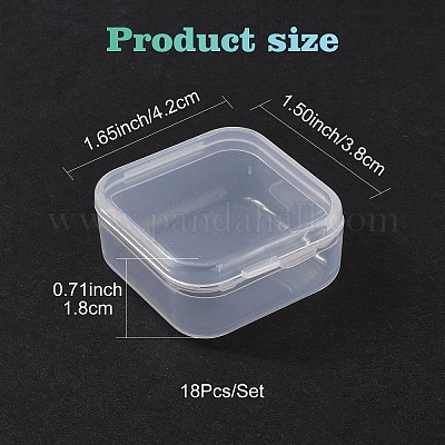 Transparent Plastic Bead Containers&nbsp;CON-YW0001-04-1