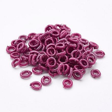 Polyester Weave Beads&nbsp;WOVE-N003-41-1