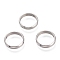 Tarnish Resistant 201 Stainless Steel Bead Frames, Ring, Stainless Steel Color, 14x3mm, Hole: 1mm