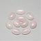 Natural Rose Quartz Cabochons, Oval, 14x10x6mm