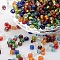 6/0 Glass Seed Beads, Silver Lined Round Hole, Round, Mixed Color, 4mm, Hole: 1.5mm, about 6639 pcs/pound