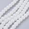 Imitation Jade Glass Beads Strands, Spray Painted, Round, WhiteSmoke, 6mm, Hole: 1.3~1.6mm, about 133pcs/strand, 31.4 inch
