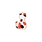 Alloy Enamel Pendants, Cat, Orange Red, 25x16mm