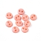 Nylon Tiny Button, Micro Buttons, Sewing Buttons, 2-Hole, Light Salmon, 4.5x1.5mm, Hole: 0.8mm
