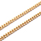 Brass Link Chains, Leaf Shape, Unwelded, Nickel Free, Real 18K Gold Plated, 7.5x8x2mm