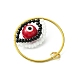 Glass Seed Beaded Evil Eye Pendants&nbsp;PALLOY-MZ00532-02-4