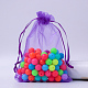 Rectangle Organza Drawstring Bags&nbsp;CON-PW0001-054B-19-1