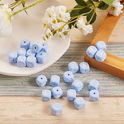 26Pcs 26 Style Silicone Alphabet Beads for Bracelet or Necklace Making&nbsp;SIL-SZ0001-01D