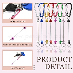 8Pcs 8 Styles Aluminum & Alloy Climbing Carabiners&nbsp;DIY-YW0010-37