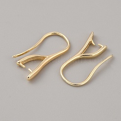 Brass Earring Hooks&nbsp;KK-WH0031-43G