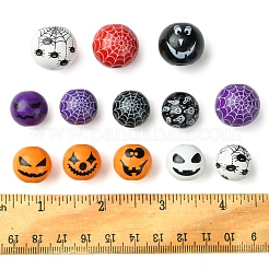 Printed Wood European Beads&nbsp;WOOD-FS0001-30
