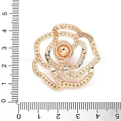 Rack Plating Brass Micro Pave Clear Cubic Zirconia Pendants&nbsp;KK-C063-05G