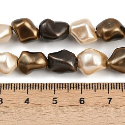 Electroplated Shell Pearl Beads Strands&nbsp;BSHE-H113-05G