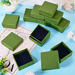 12Pcs Cardboard Paper Jewelry Storage Boxes with Sponge&nbsp;CON-TA0001-43B