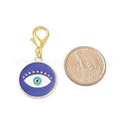 Alloy Enamel Evil Eye Pendant Decorations&nbsp;HJEW-JM00723