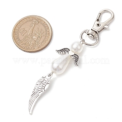 Angel & Wing Alloy Pendant Decoration&nbsp;HJEW-JM02307