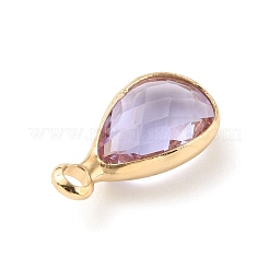 Faceted Glass Pendants&nbsp;KK-WH0054-15F-H