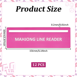 Plastic Mahjong Rules Reader&nbsp;AJEW-WH0796-53C