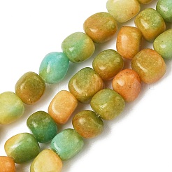 Dyed Natural White Jade Beads Strands&nbsp;GG-CBA1D61-A01-03